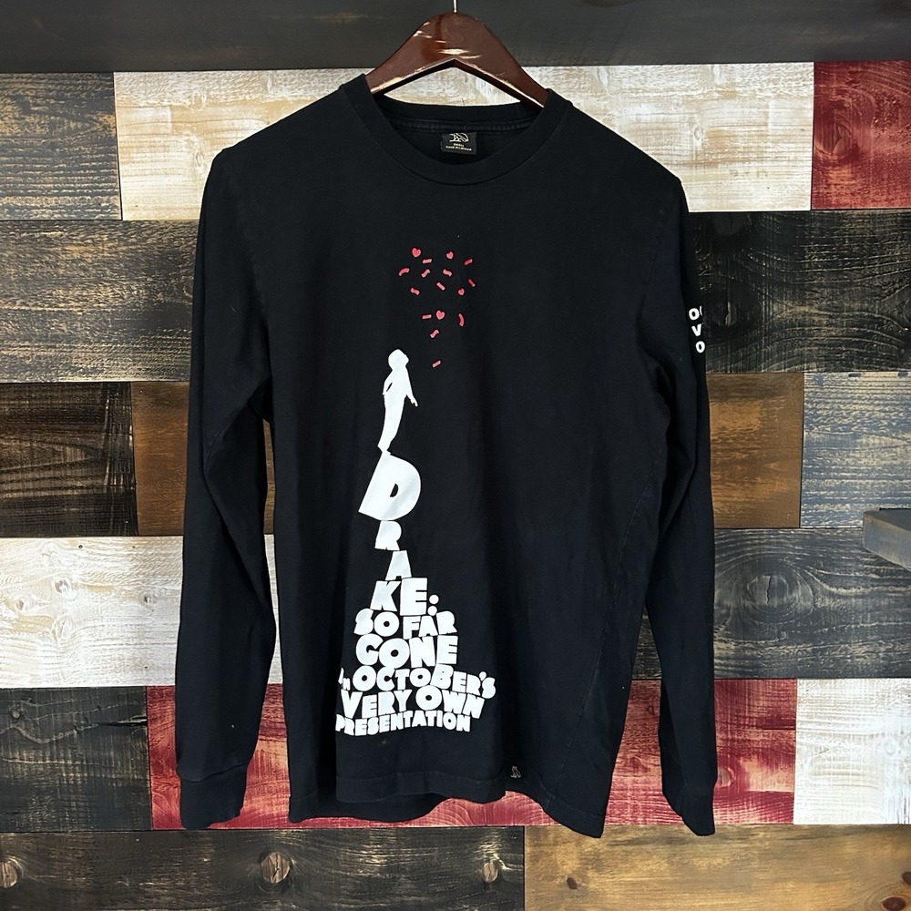 Ovo October's Very Own So Far Gone Long Sleeve Small Men's Drake